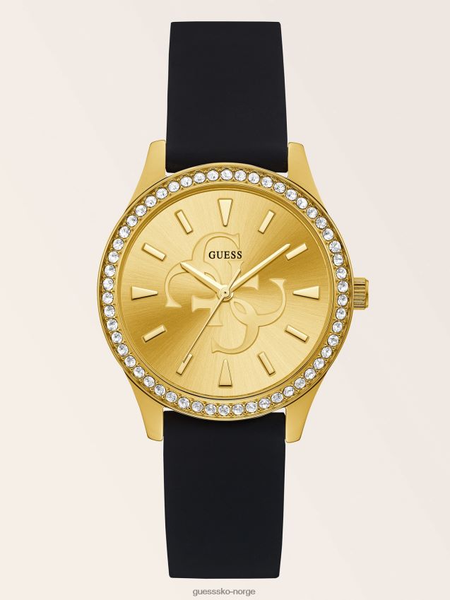 Guess sølv krystall analog klokke ny trend sølv unisex F0LJ804422