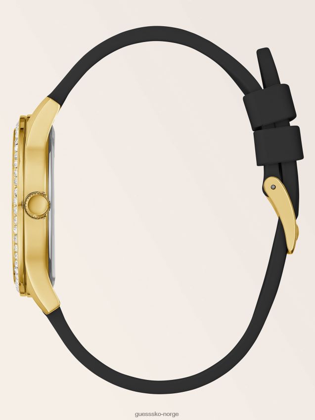 Guess sølv krystall analog klokke ny trend sølv unisex F0LJ804422