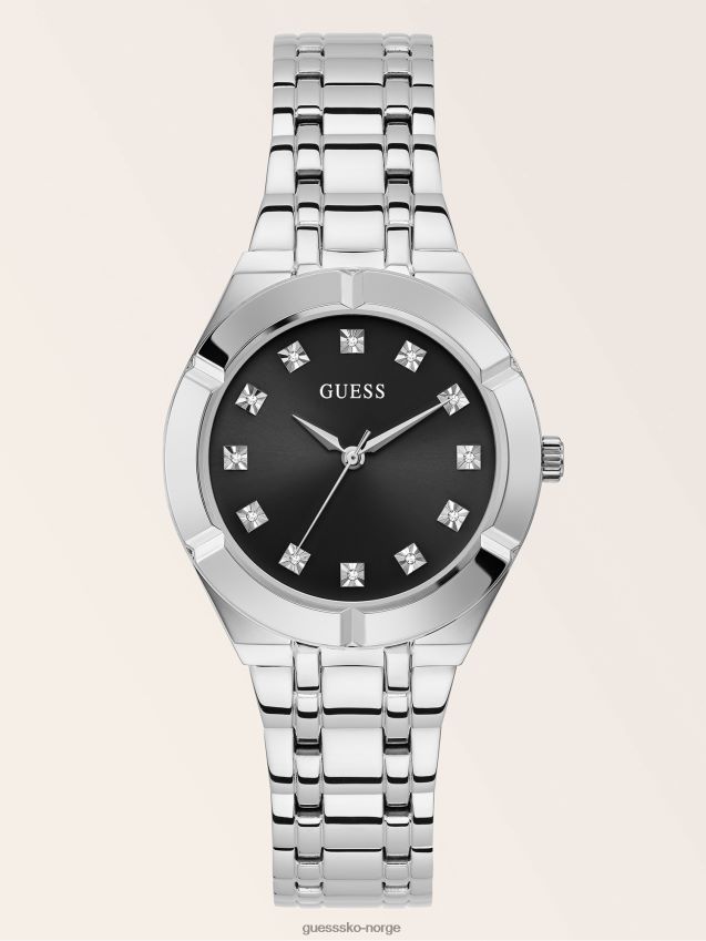 Guess sølv krystall stål klokke sølv unisex F0LJ804232