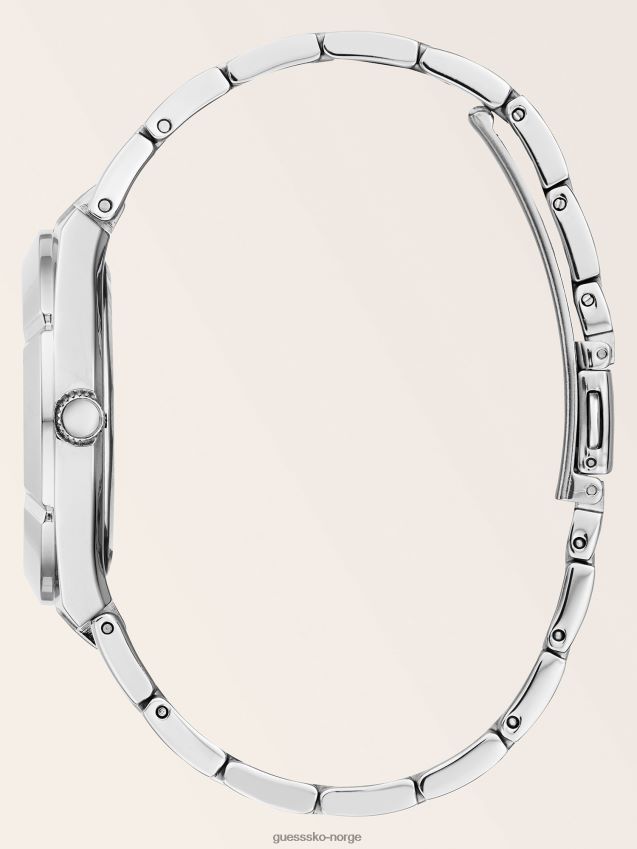 Guess sølv krystall stål klokke sølv unisex F0LJ804232