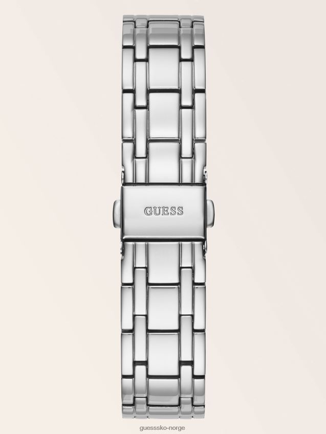 Guess sølv krystall stål klokke sølv unisex F0LJ804232