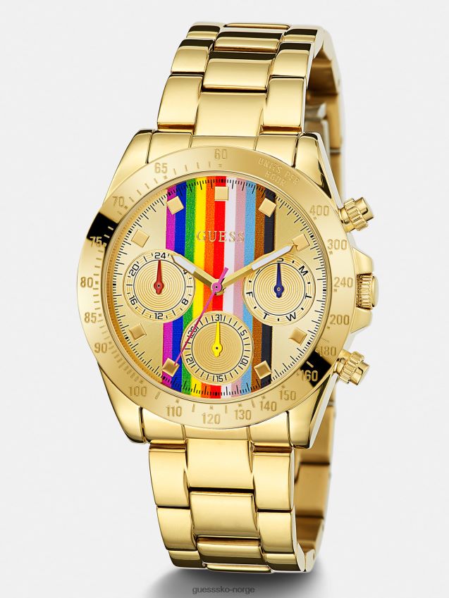 Guess sølv multifunksjonsklokke i rustfritt stål sølv unisex F0LJ804709