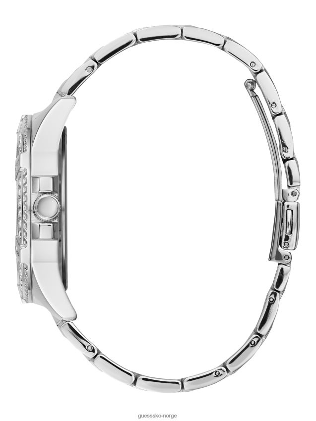 Guess sølv rhinestone sølv-tone multifunksjonsklokke sølv unisex F0LJ8010088