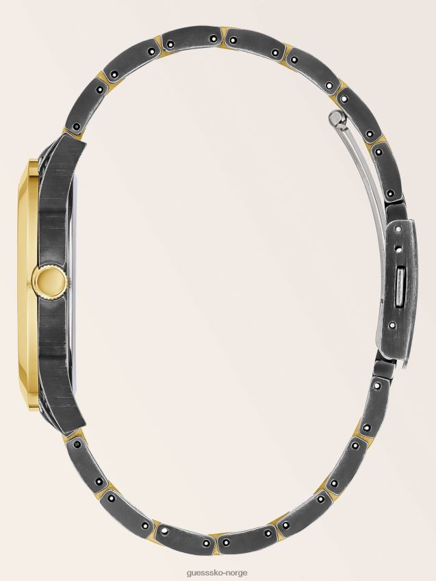 Guess sølv tofarget analog klokke sølv unisex F0LJ806285