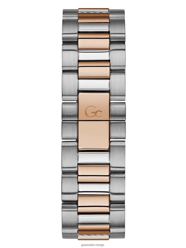 Guess sølv tofarget og sort kronografklokke sølv unisex F0LJ8010933