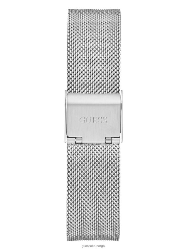 Guess sølv-tone logo analog klokke sølv sølv unisex F0LJ8010261