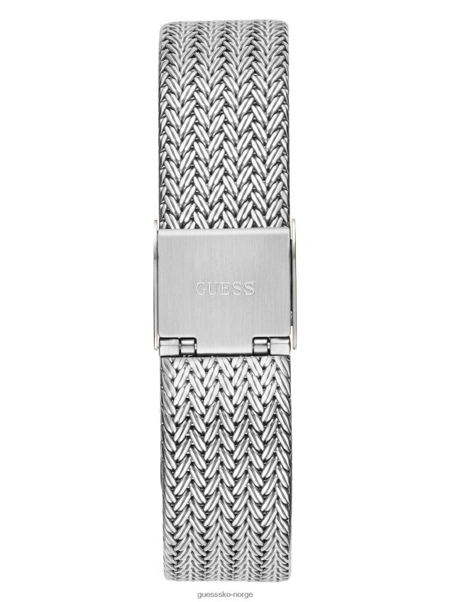Guess sølv-tone mesh analog klokke multi multi unisex F0LJ8010132