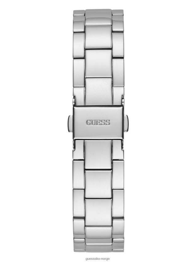 Guess sølv-tone og rhinestone multifunksjonsklokke multi multi unisex F0LJ8010105