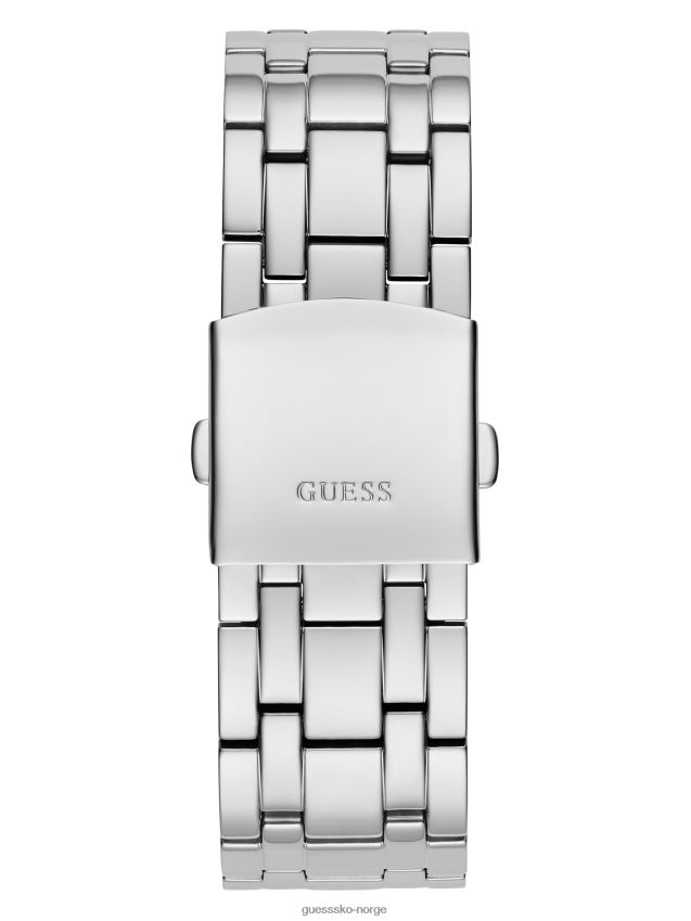 Guess sølvfarget multifunksjonsklokke med eksponert urskive sølv unisex F0LJ8010902