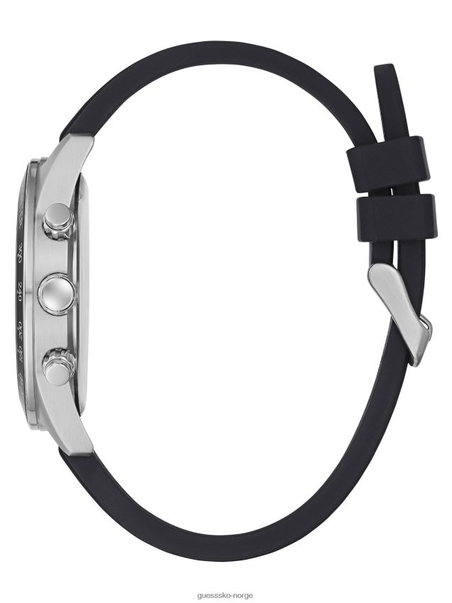 Guess sølvfarget og svart multifunksjonsklokke multi multi unisex F0LJ8010917