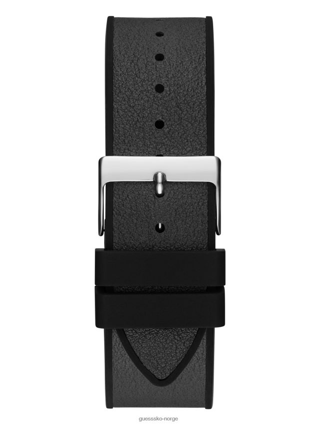 Guess sølvfarget og svart multifunksjonsklokke svart svart unisex F0LJ8010910