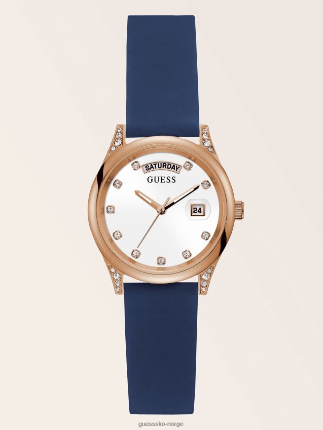 Guess silikon kalenderklokke sølv sølv unisex F0LJ804728
