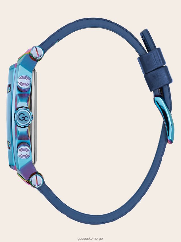 Guess sort gc skinn kronografklokke svart unisex F0LJ801652