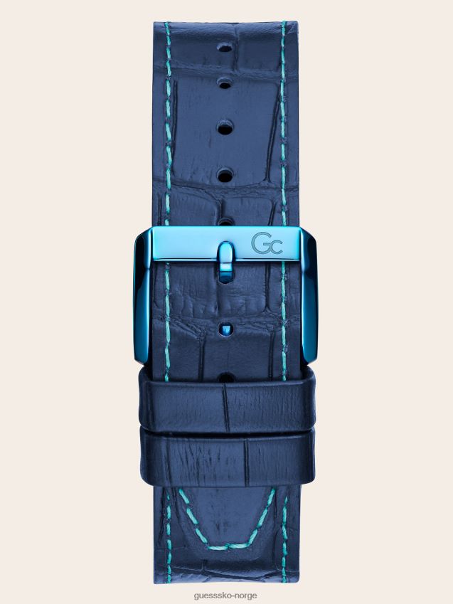 Guess sort gc skinn kronografklokke svart unisex F0LJ801652