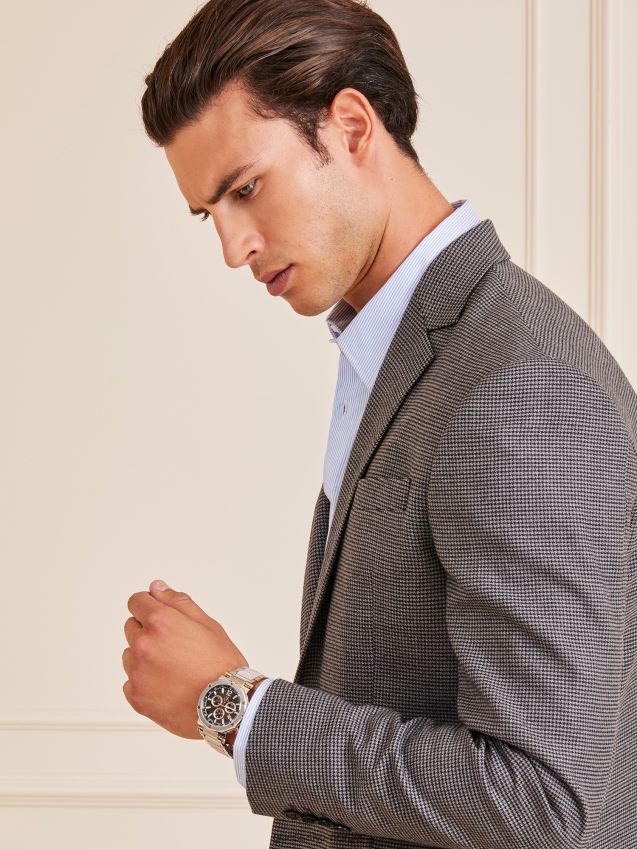 Guess svart gc stål kronografklokke ny trend svart unisex F0LJ80798