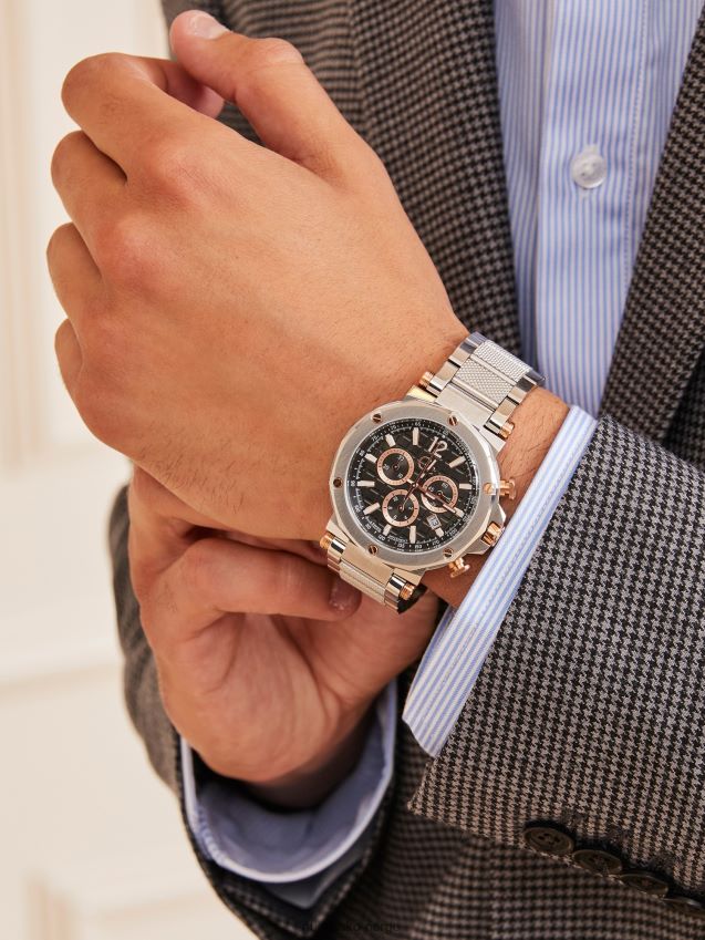 Guess svart gc stål kronografklokke ny trend svart unisex F0LJ80798