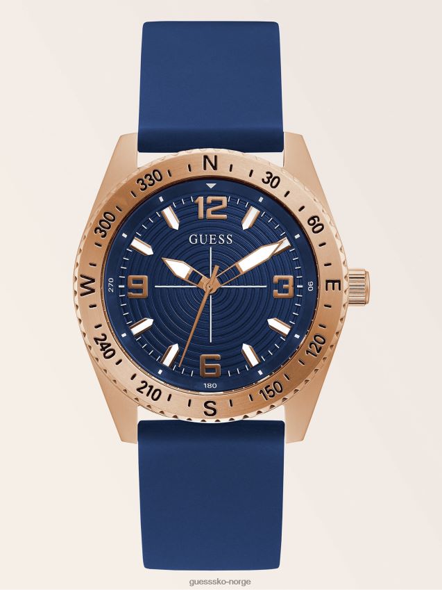 Guess svart klassisk analog klokke svart unisex F0LJ80901