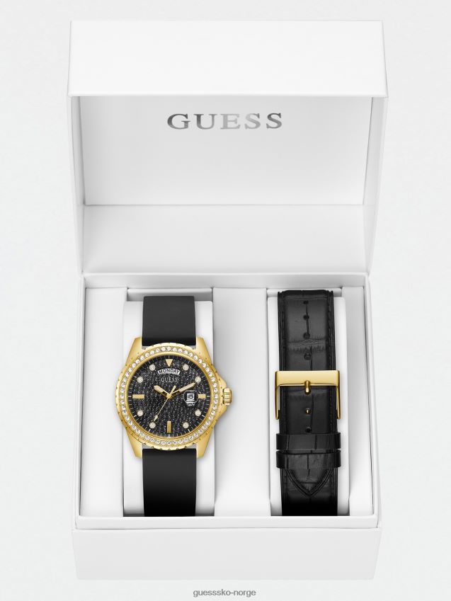 Guess svart klokkebokssett svart unisex F0LJ801386