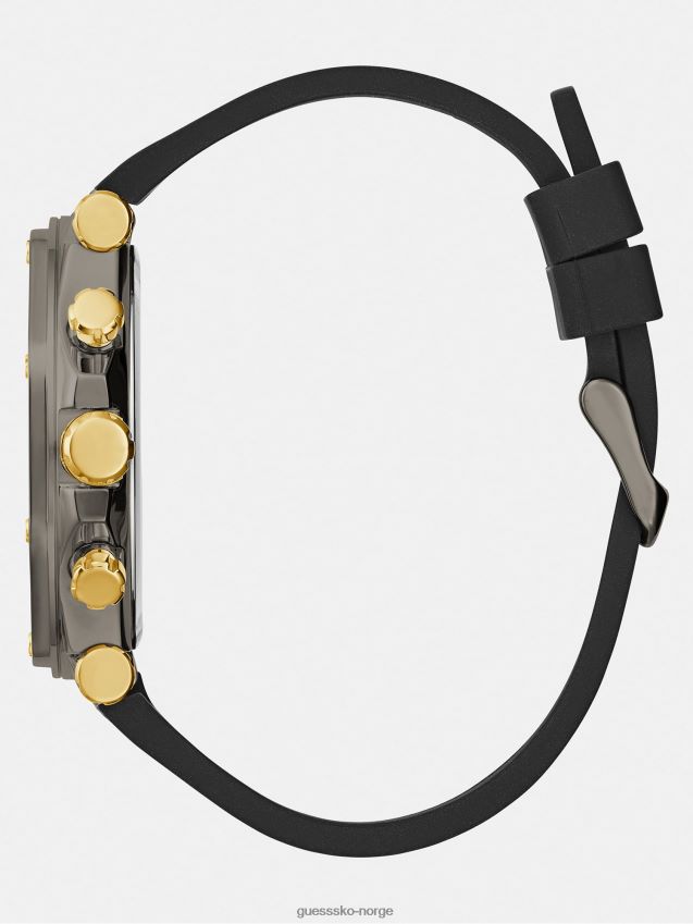 Guess svart multifunksjon stålklokke ny trend svart unisex F0LJ801663