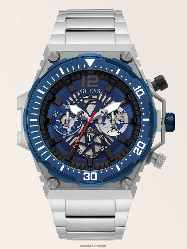 Guess svart multifunksjonsklokke i stål svart unisex F0LJ801447