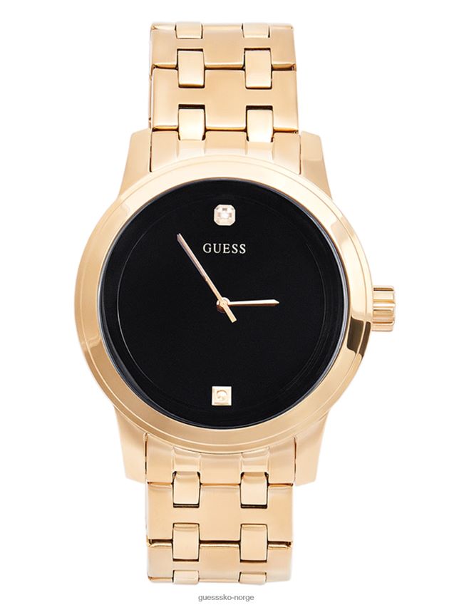 Guess svart og gull-tone diamant kjole klokke uten farge ingen farge unisex F0LJ808716