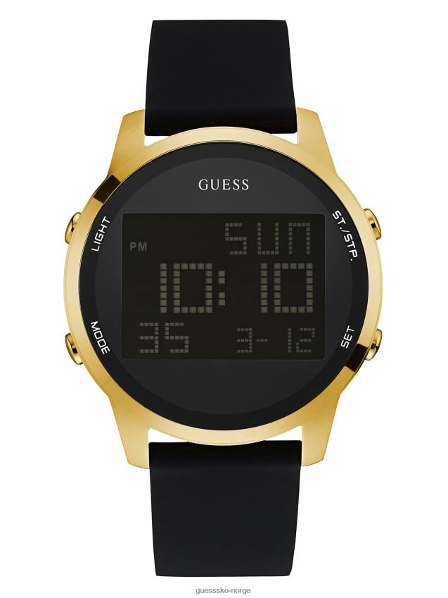 Guess svart og gullfarget digital kronografklokke uten farge ingen farge unisex F0LJ8010925