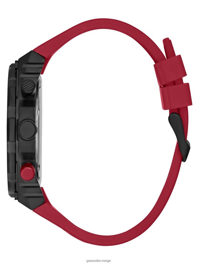 Guess svart og rød multifunksjonsklokke multi multi unisex F0LJ8010931