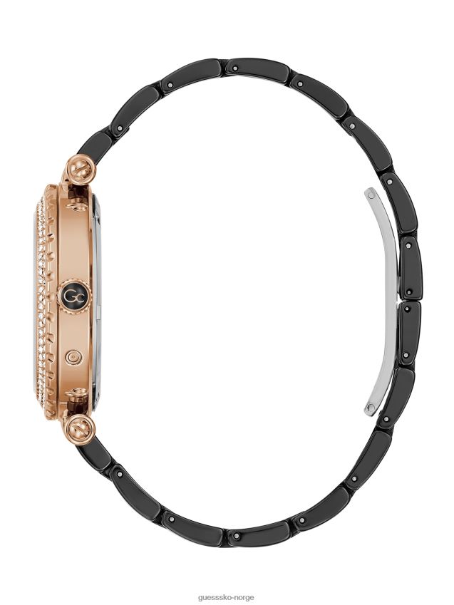 Guess svart perlemor og keramisk analog klokke multi multi unisex F0LJ8010320