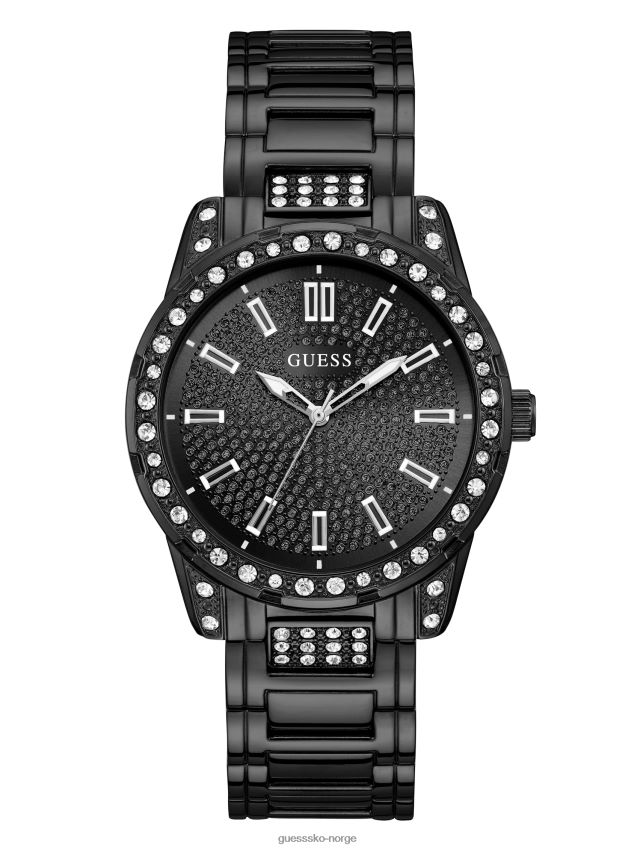 Guess svart rhinestone analog klokke uten farge ingen farge unisex F0LJ807738