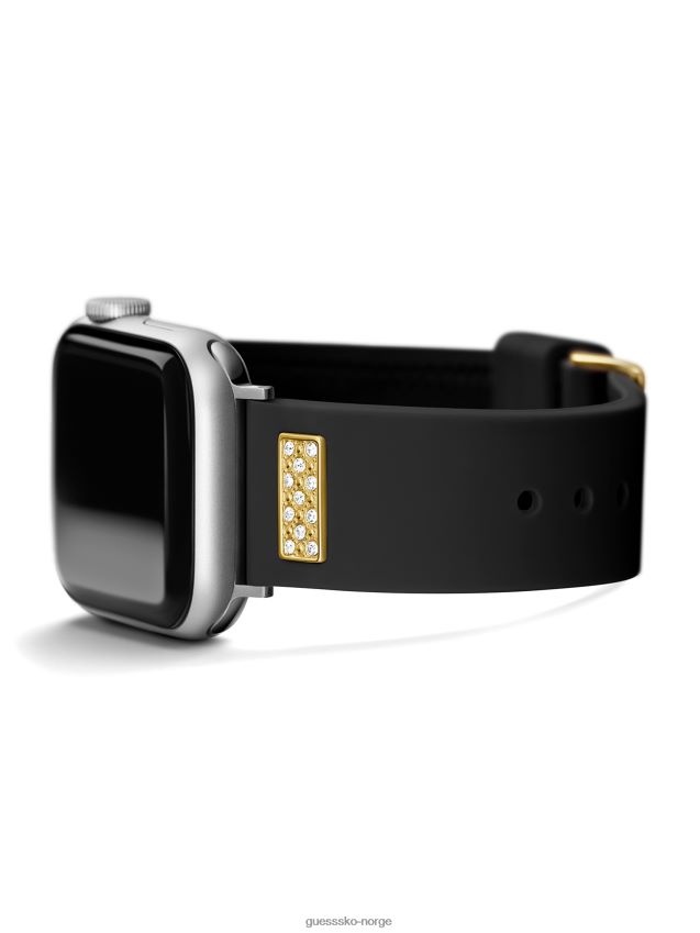 Guess svart rhinestone svart silikon 38-40 mm bånd til apple watch svart unisex F0LJ8010263