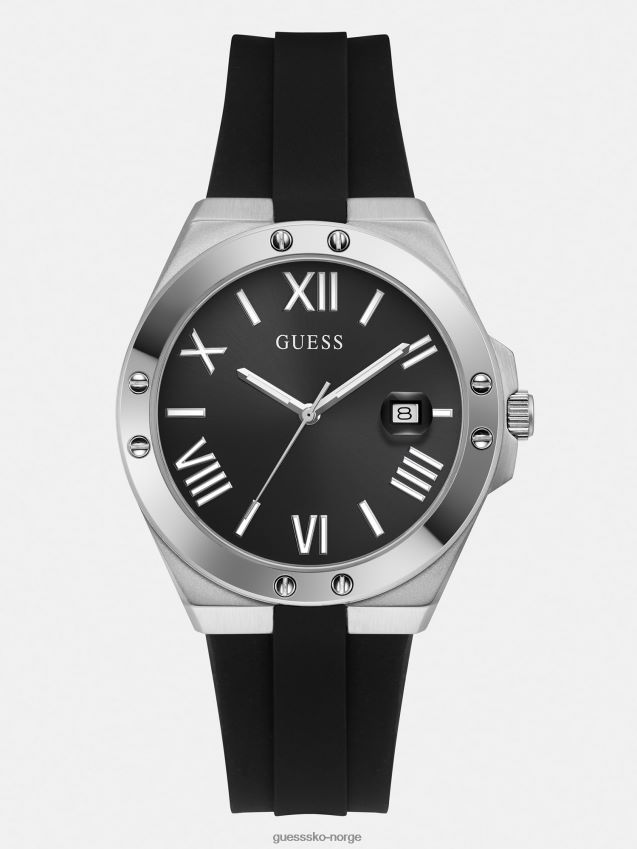 Guess svart silikon kalenderklokke svart unisex F0LJ80693