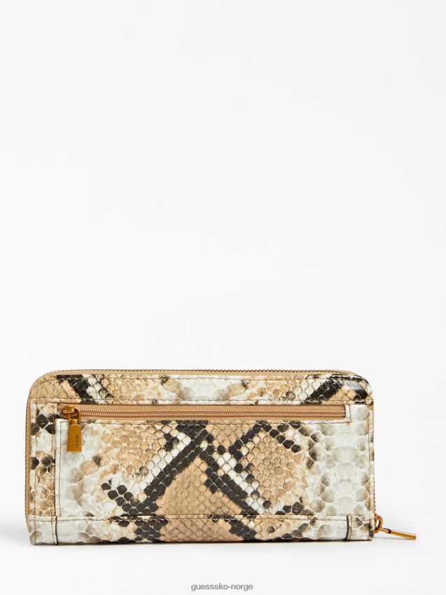 Guess abey maxi lommebok multi beige multi beige unisex F0LJ803997