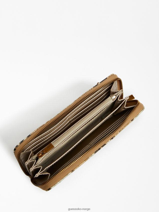 Guess abey maxi lommebok multi beige multi beige unisex F0LJ803997