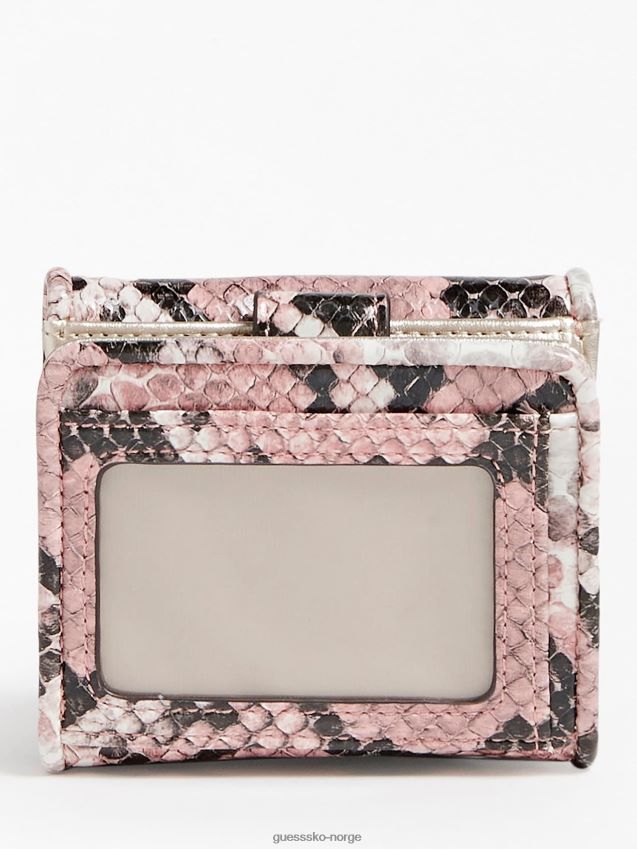 Guess abey python print lommebok multi rosa multi rosa unisex F0LJ804156