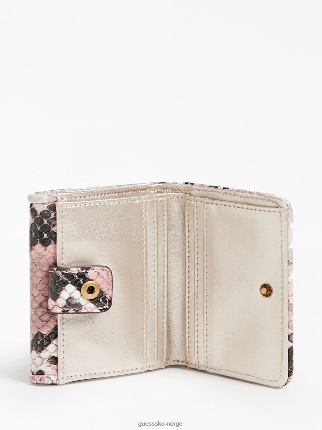 Guess abey python print lommebok multi rosa multi rosa unisex F0LJ804156
