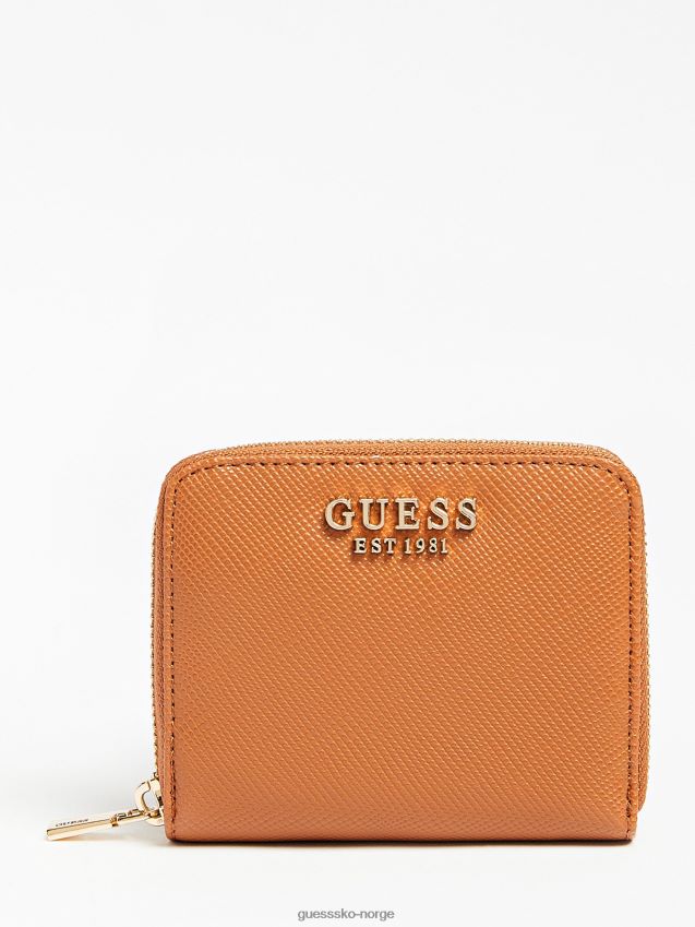 Guess alexie saffiano mini lommebok brun brun unisex F0LJ804644