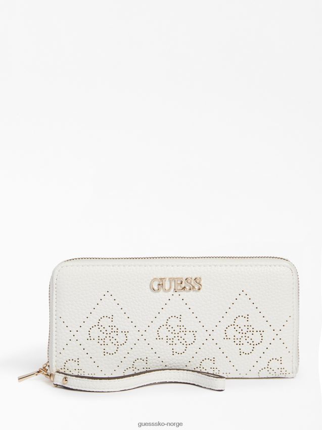 Guess amara 4g logo lommebok hvit hvit unisex F0LJ803197