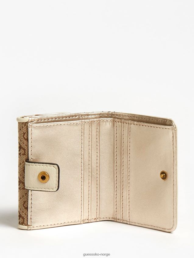 Guess aviana 4g logo mini lommebok hvit hvit unisex F0LJ804557