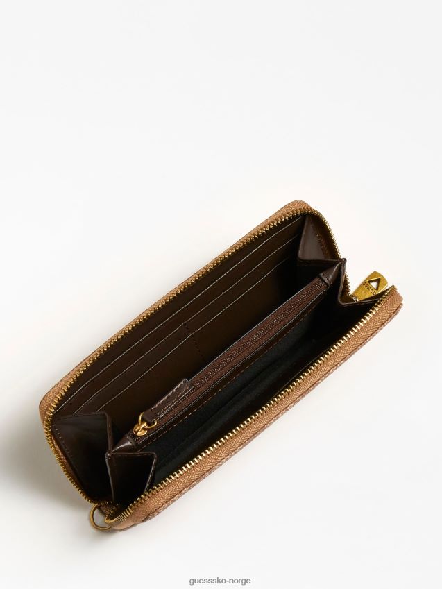 Guess beige vezzola 4g logo maxi lommebok beige unisex F0LJ80959