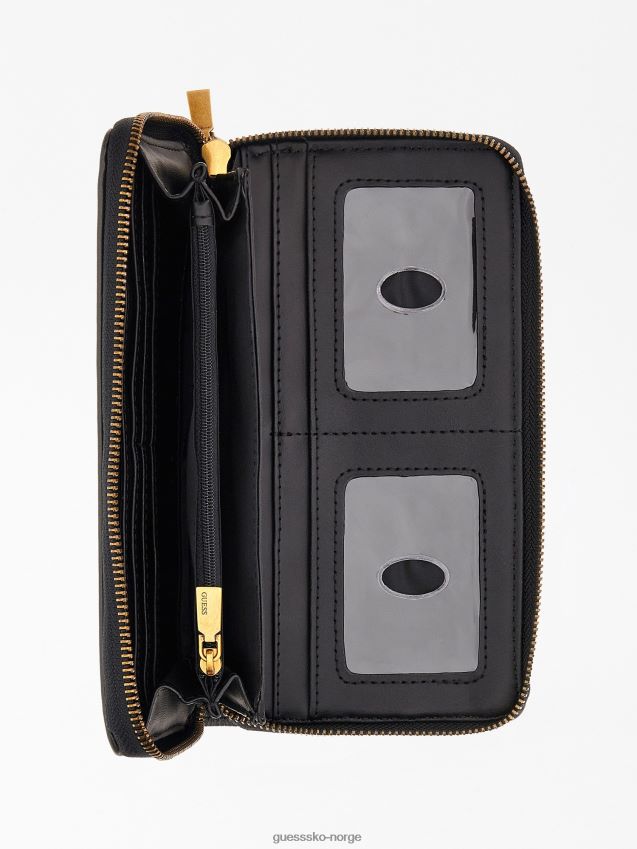 Guess berta 4g logo maxi lommebok grå grå unisex F0LJ804509