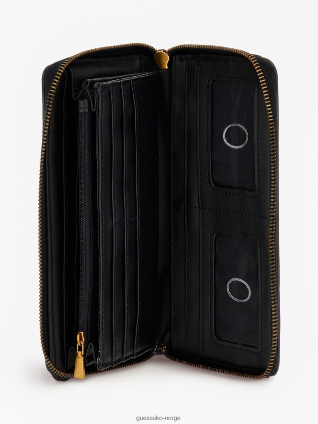 Guess berta 4g logo maxi lommebok grå grå unisex F0LJ804509