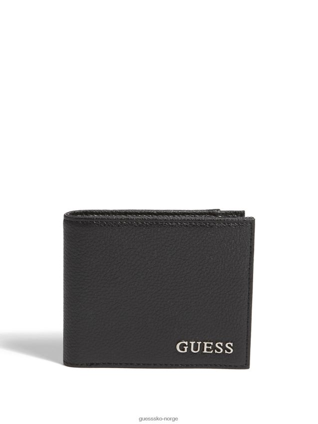 Guess bifold logo lommebok svart svart unisex F0LJ808718