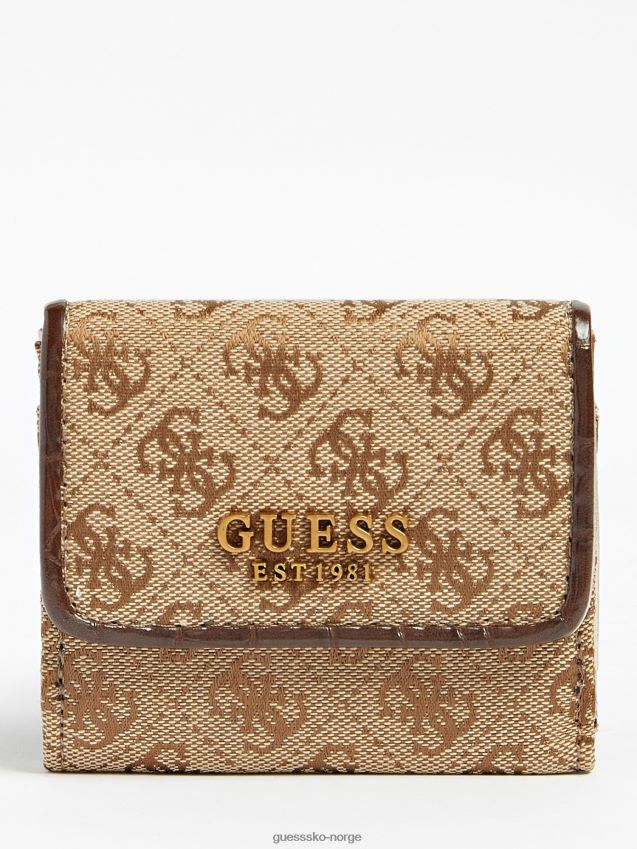 Guess brun aviana 4g logo lommebok brun unisex F0LJ804008