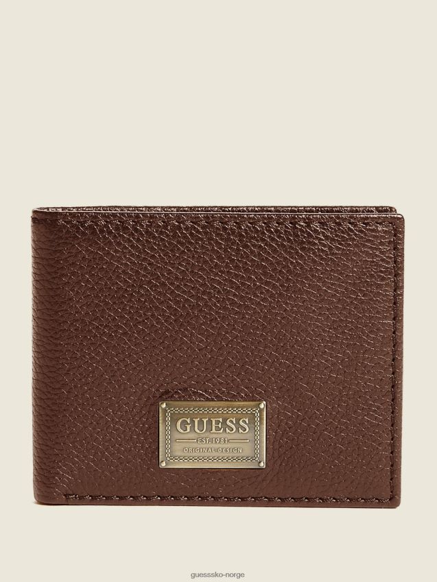 Guess brun biskop bifold lommebok brun unisex F0LJ8011113