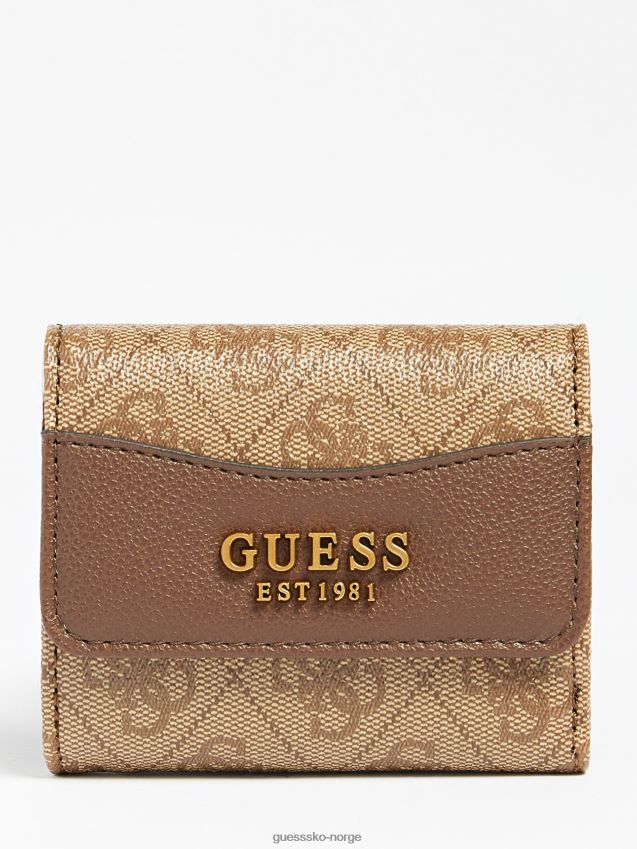 Guess brun nell 4g logo mini lommebok brun unisex F0LJ804635