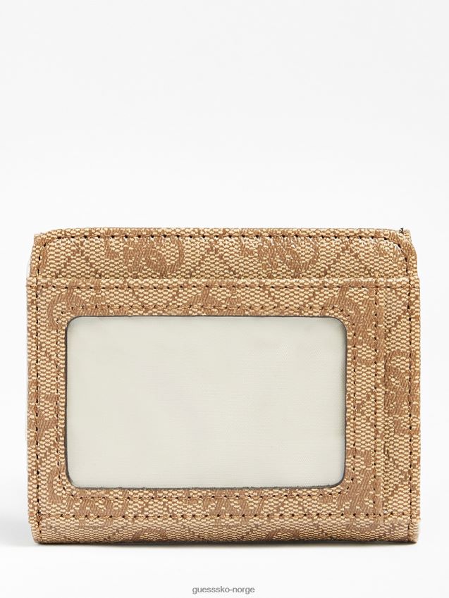 Guess brun nell 4g logo mini lommebok brun unisex F0LJ804635