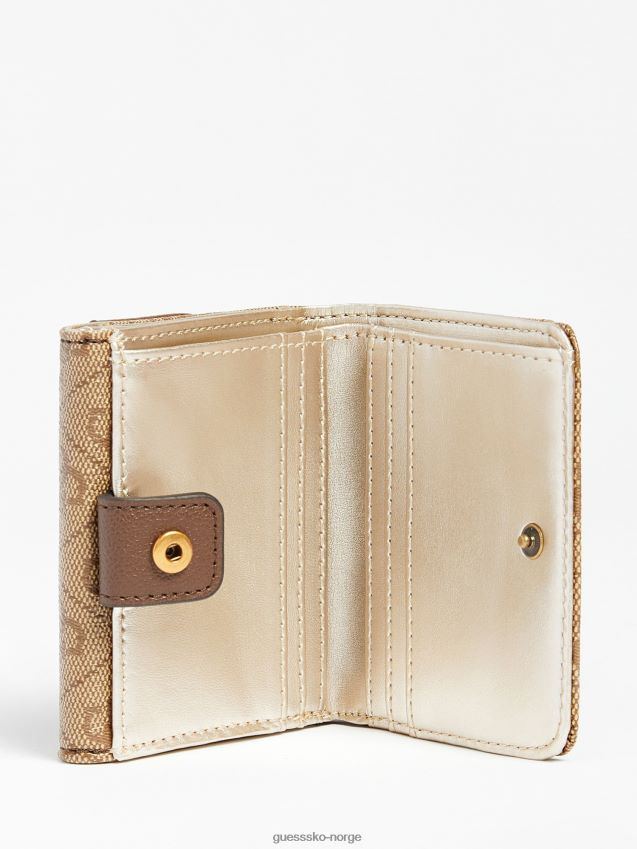 Guess brun nell 4g logo mini lommebok brun unisex F0LJ804635