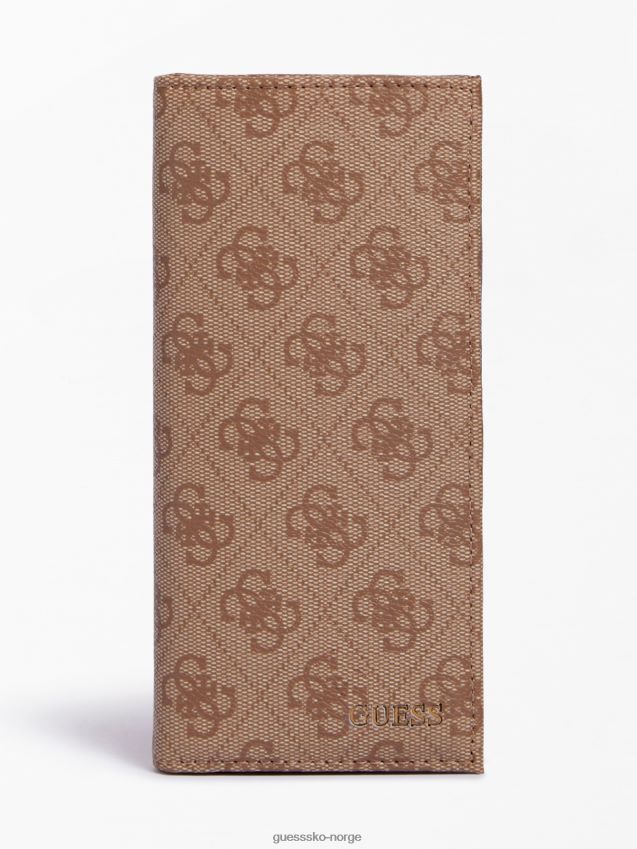 Guess brun vezzola 4g lang lommebok med logo brun unisex F0LJ80395