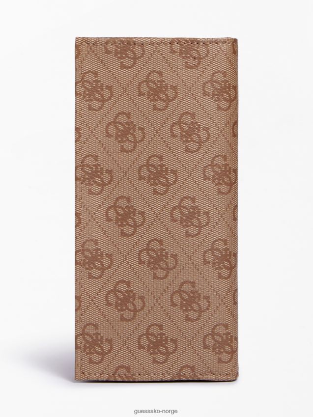 Guess brun vezzola 4g lang lommebok med logo brun unisex F0LJ80395