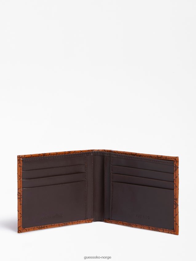 Guess brun vezzola-preget 4g-logo-lommebok brun unisex F0LJ80149